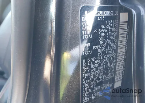 2013 Nissan Juke Sl from USA, damaged, VIN JN8AF5MV0DT220494